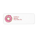 Simple Frosted Doughnut Return Address Label