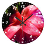 Simple Fuschia wall clocks