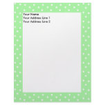 Simple Green Dots Custom Letterhead