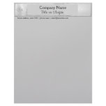 Simple Grey Business Stationary Personalized Letterhead