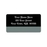 simple grey colour address labels