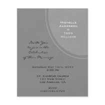 Simple Grey Modern Wedding Flyers