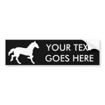 simple horse bumper stickers