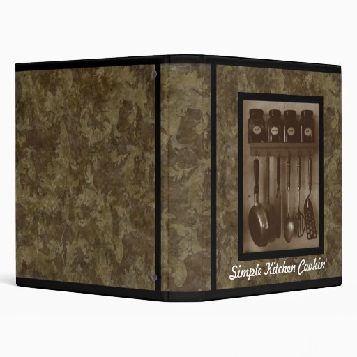 Simple Kitchen Cookin' - 1" Recipe Binder