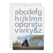 Simple Letters 5x7 Save the Date Announcements