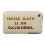 Simple Math is an Oxymoron Case-Mate iPhone 3 Cases