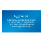 Simple Mediterranean Blue Gradient Business Card business cards