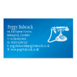 Simple Mediterranean Blue with Phone Business Card business cards