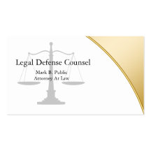 Simple Modern Attorney Business Cards