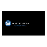 Simple Modern Circle Monogram 4 Business Card Templates