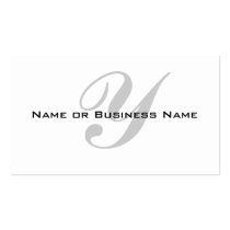 Simple Monogram Business Cards business cards