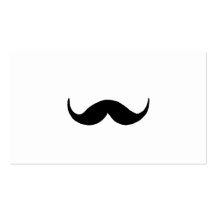 Simple moustache business card templates