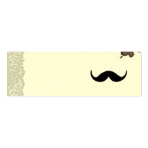 Simple moustache deluxe business card template