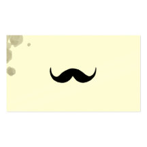 Simple moustache deluxe business card templates