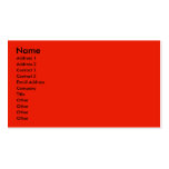 Simple orange business card template