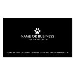 simple pet paw business card template