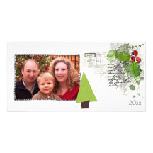 simple photo christmas card photo card template