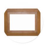 Simple photo frame round stickers