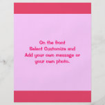 Simple pink border custom flyer