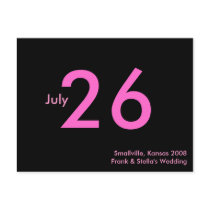Simple Pink Customizable Save the Date