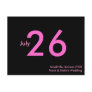 Simple Pink Customizable Save the Date