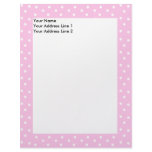 Simple Pink Dots Custom Letterhead