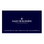 simple plane business card template