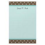 Simple Polka Dot stationery