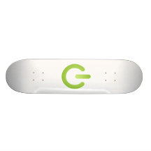 Simple Power Button Custom Skateboard