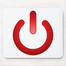Simple Power Button Mouse Pad