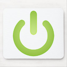 Simple Power Button Mouse Pads