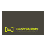 Simple professional grey & lime business cards