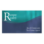 Simple Real Estate Business Card Textured Curves