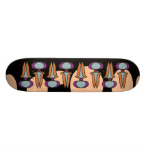 Simple rhythm skateboard deck