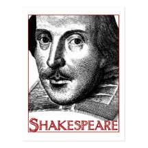 Simple Shakespeare Logo Post Card