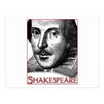 Simple Shakespeare Logo Post Card