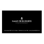 simple skull and crossbones business cards