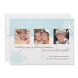 Simple Snowflake Photo Card invitations