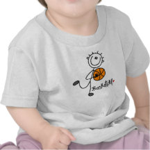 Simple Stick Figure Basketball T-shirts and Gifts