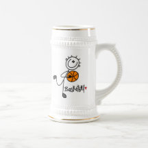 Simple Stick Figure Basketball T-shirts and Gifts Coffee Mugs