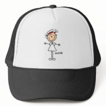 Simple Stick Figure Nurse T-shirts and Gifts Trucker Hat