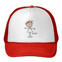 Simple Stick Figure Nurse T-shirts and Gifts Mesh Hats