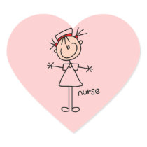 Simple Stick Figure Nurse Tshirts and Gifts Sticker
