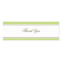 Simple Stripe Spring Green Favour Gift Tag Business Cards