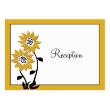 Simple Sunflowers Enclosure Card Business Cards
