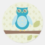 Simple Sweet Owl Round Sticker