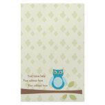 Simple Sweet Owl Personalized Stationery