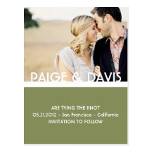 SIMPLE & SWEET-Save the Date Postcard