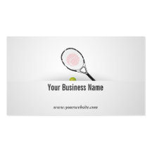 Simple Tennis Business Card