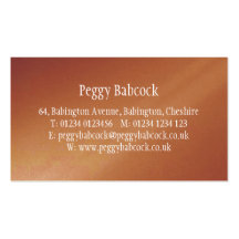 Simple Terracotta Orange Gradient Business Card